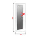 ALUMINUM BATHROOM DOOR WITH MIRROR AND THERMAL PANEL PROFILINK 70X200 CM. RIGHT - Врати<<<Врати и обков<<<Строителни