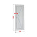 ALUMINUM BATHROOM DOOR WITH PROFILINK THERMAL PANEL 70X200 CM. RIGHT - Врати<<<Врати и обков<<<Строителни