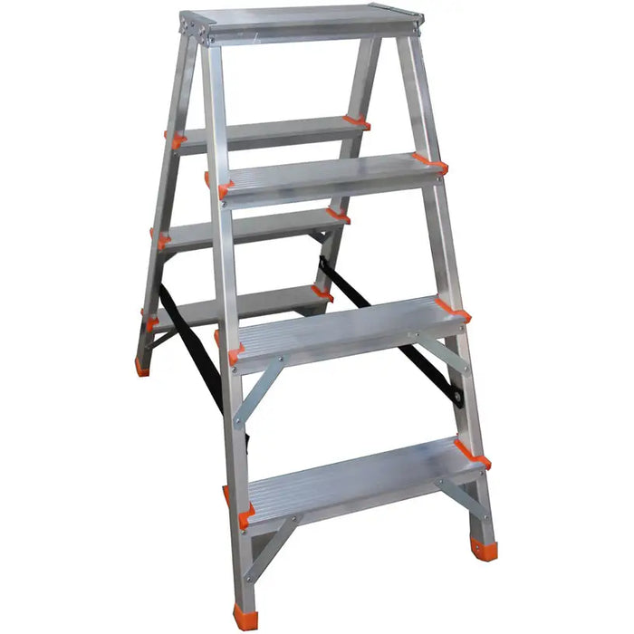 ALUMINUM LADDER TWO-SIDED 2X4 ARON BSS-4 - Домакински стълби<<<Тавански и домакински стълби<<<Мебели и