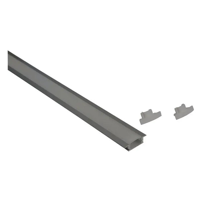 ALUMINUM PROFILE FOR LED STRIP FOR BUILT-IN MAT 1M D-IL - LED ленти и аксесоари<<<Вътрешно осветление<<<Мебели и