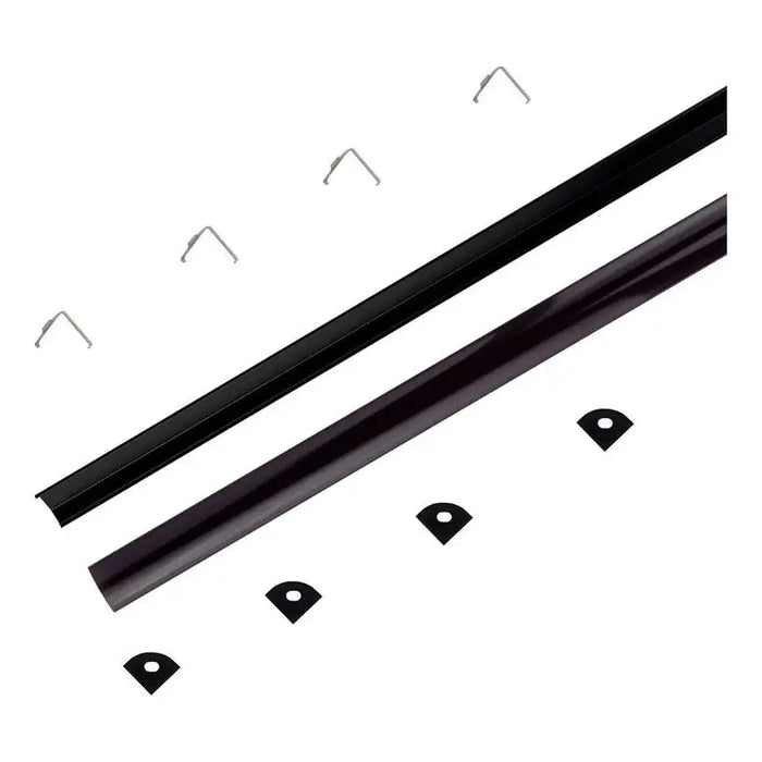ALUMINUM PROFILE FOR LED STRIP CORNER 2M 15.8X15.8MM BLACK V-TAC - LED ленти и аксесоари<<<Вътрешно осветление<<<Мебели