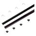 ALUMINUM PROFILE FOR LED STRIP CORNER 2M 15.8X15.8MM BLACK V-TAC - LED ленти и аксесоари<<<Вътрешно осветление<<<Мебели