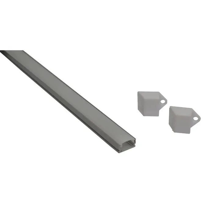 ALUMINUM PROFILE FOR LED STRIP P-SHAPED MAT 2M D-IL - LED ленти и аксесоари<<<Вътрешно осветление<<<Мебели и