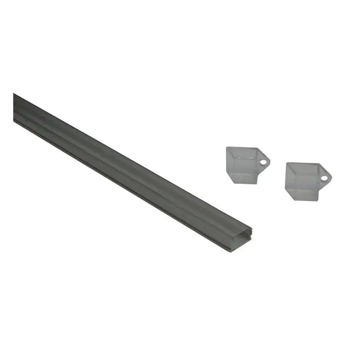 ALUMINUM PROFILE FOR LED STRIP P-SHAPED MAT TRANSPARENT 1M D-IL - LED ленти и аксесоари<<<Вътрешно осветление<<<Мебели