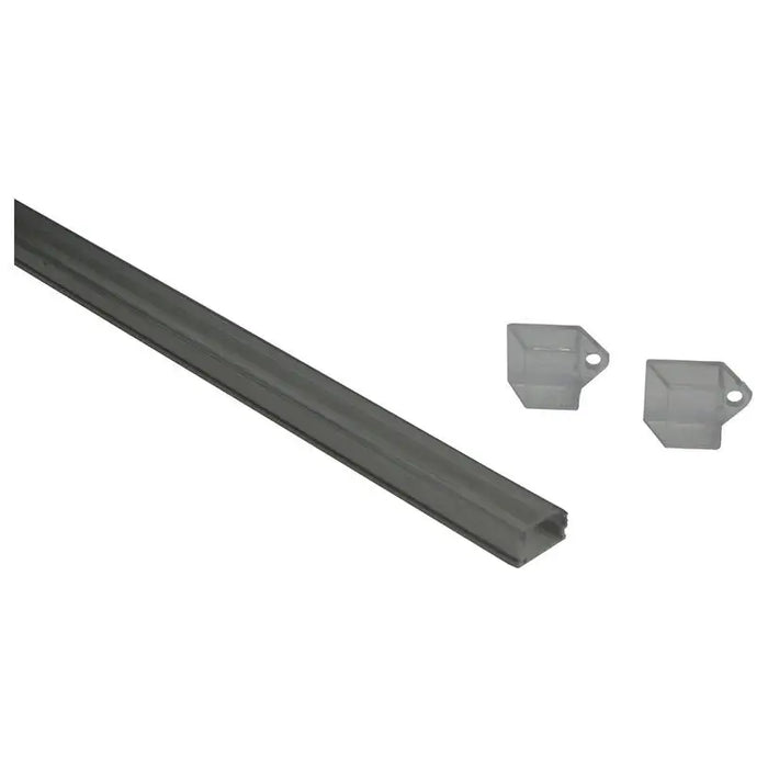 ALUMINUM PROFILE FOR LED STRIP P-SHAPED TRANSPARENT 2M D-IL - LED ленти и аксесоари<<<Вътрешно осветление<<<Мебели и