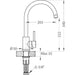 ALVEUS KATI KITCHEN MIXER BLACK - Смесители за кухня<<<Кухня<<<Praktiker&&&Кухненски смесители<<<Кухня<<<Technopolis