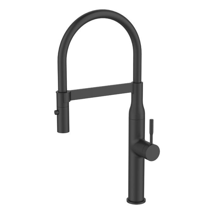 KITCHEN MIXER WITH PULL-OUT SHOWER ALVEUS MIRAGE BLACK