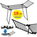 AMALFI foldable laundry drying rack black - Bathroom and stand clothes dryerAGD-SUL<<<Home Appliance