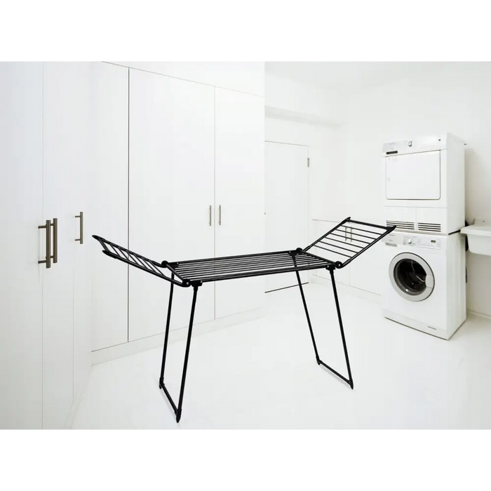 AMALFI foldable laundry drying rack black - Bathroom and stand clothes dryerAGD-SUL<<<Home Appliance