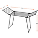 AMALFI foldable laundry drying rack black - Bathroom and stand clothes dryerAGD-SUL<<<Home Appliance