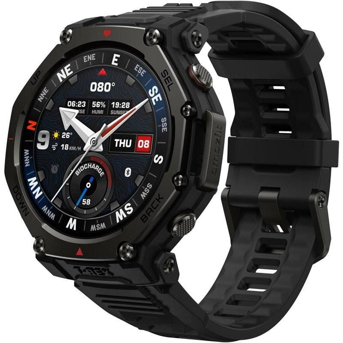 Amazfit T-Rex 3 Pro NFC, 44mm with Silicone Strap, Tactical Black EU W2548GL5N