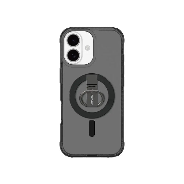 AmazingThing Titan Pro Grip Ring Set Case for iPhone 17 Compatible with MagSafe - Black - Cell phone cases