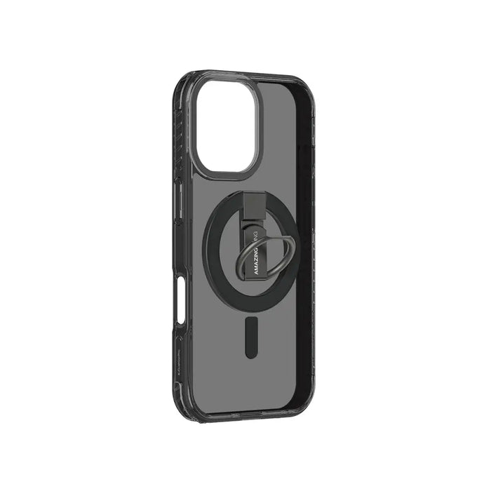 AmazingThing Titan Pro Grip Ring Set Case for iPhone 17 Compatible with MagSafe - Black - Cell phone cases