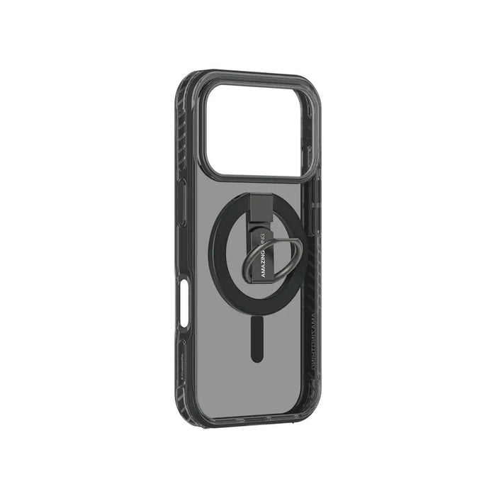 AmazingThing Titan Pro Grip Ring Set Case for iPhone 17 Pro Compatible with MagSafe - Black - Cell phone cases