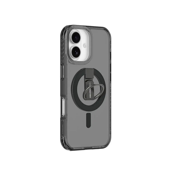 AmazingThing Titan Pro Grip Ring Set Case for iPhone 17 Compatible with MagSafe - Black - Cell phone cases