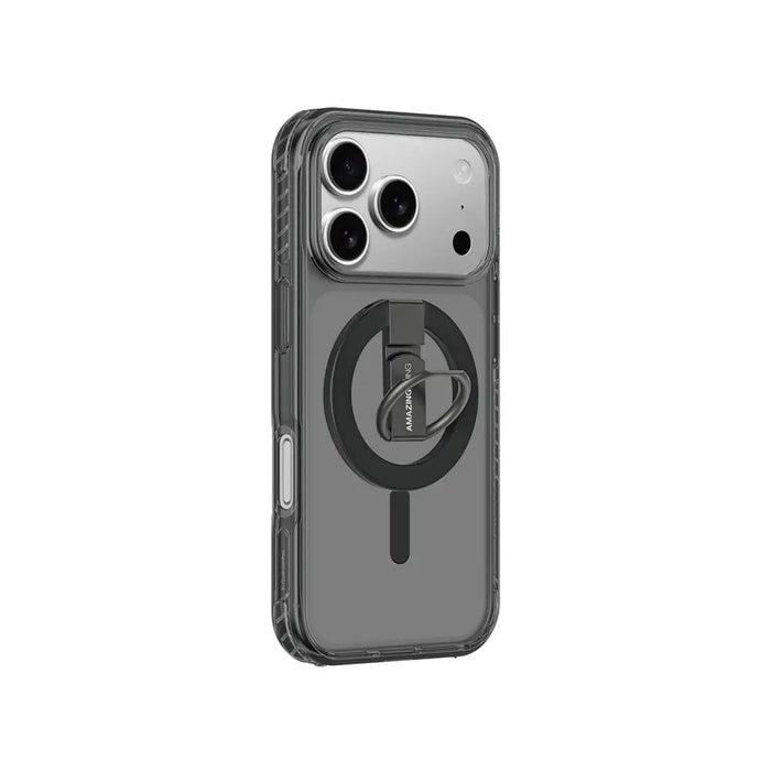 AmazingThing Titan Pro Grip Ring Set Case for iPhone 17 Pro Compatible with MagSafe - Black - Cell phone cases