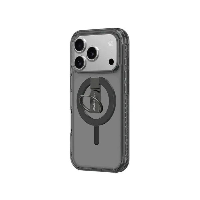 AmazingThing Titan Pro Grip Ring Set Case for iPhone 17 Pro Compatible with MagSafe - Black - Cell phone cases