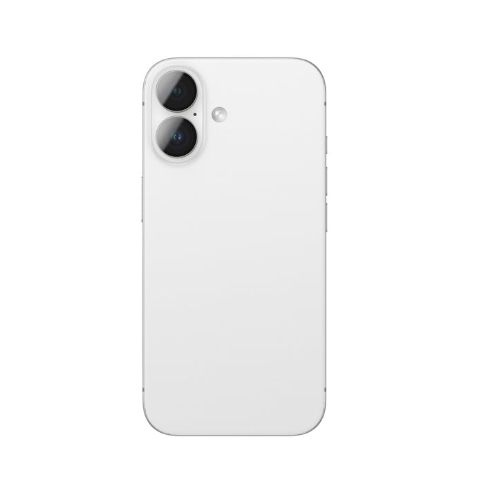 AmazingThing AR Aluminum 2 Lens Glass with Camera Lens Frame for iPhone 16 / 16 Plus - Black