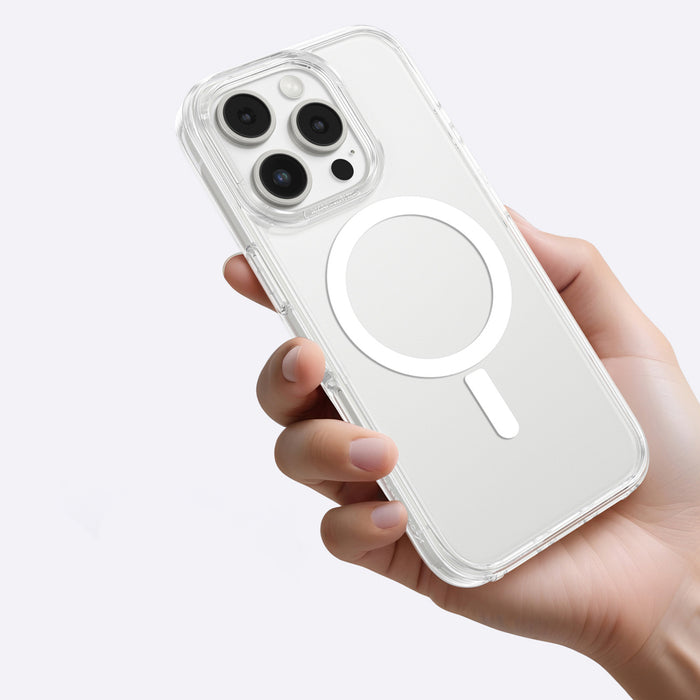 AmazingThing Minimal Mag Case with Magnetic Ring for iPhone 16 Pro - Transparent