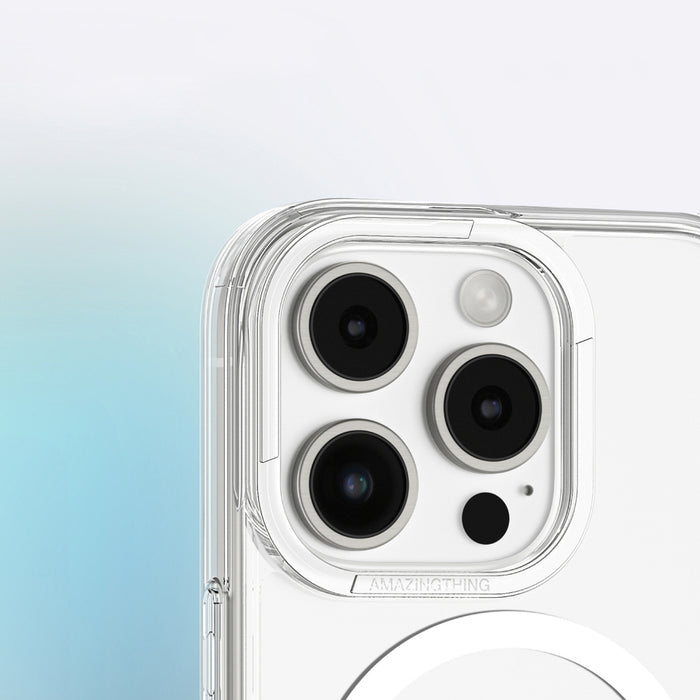 AmazingThing Minimal Mag Case with Magnetic Ring for iPhone 16 Pro Max - Transparent