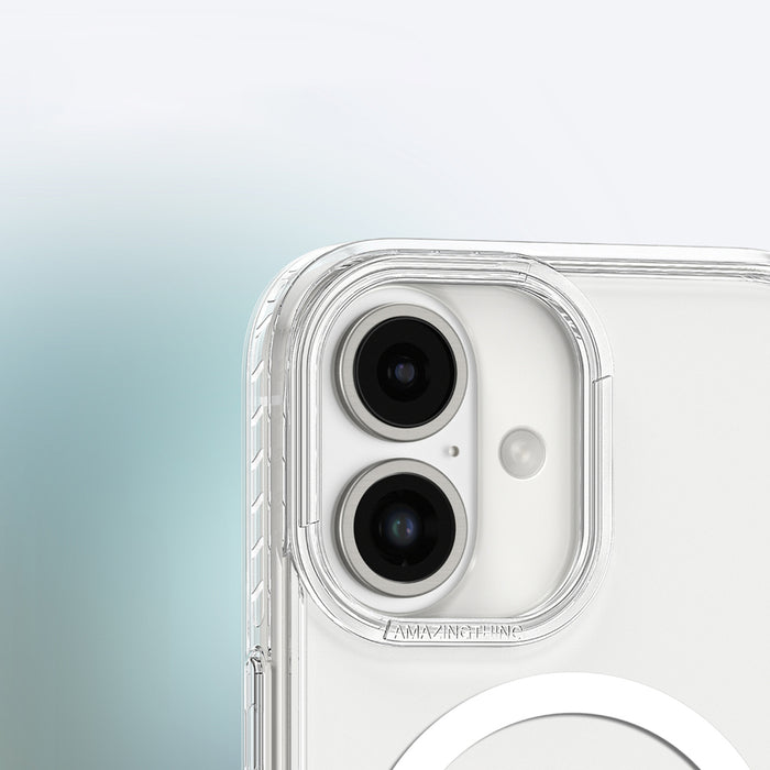 AmazingThing Titan Pro Mag Case with Magnetic Ring for iPhone 16 - Transparent