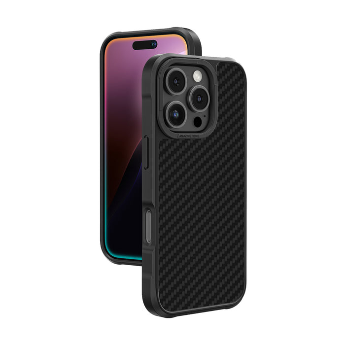 AmazingThing Titan Max Case with 1500D Aramid Fibers for iPhone 16 Pro - Black