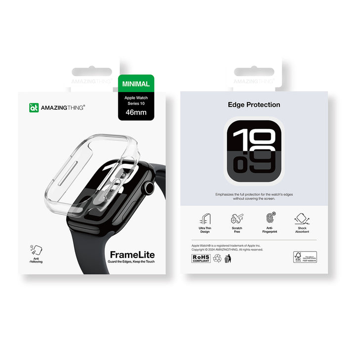 AmazingThing Minimal Case for Apple Watch 46mm - Clear