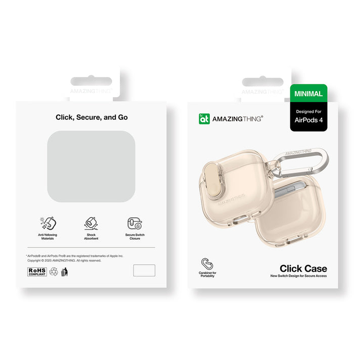 AmazingThing Minimal Case for AirPods 4 – Desert