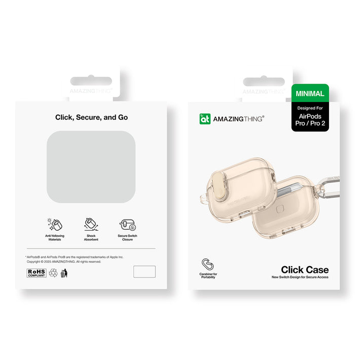 AmazingThing Minimal Case for AirPods Pro 2 - Desert