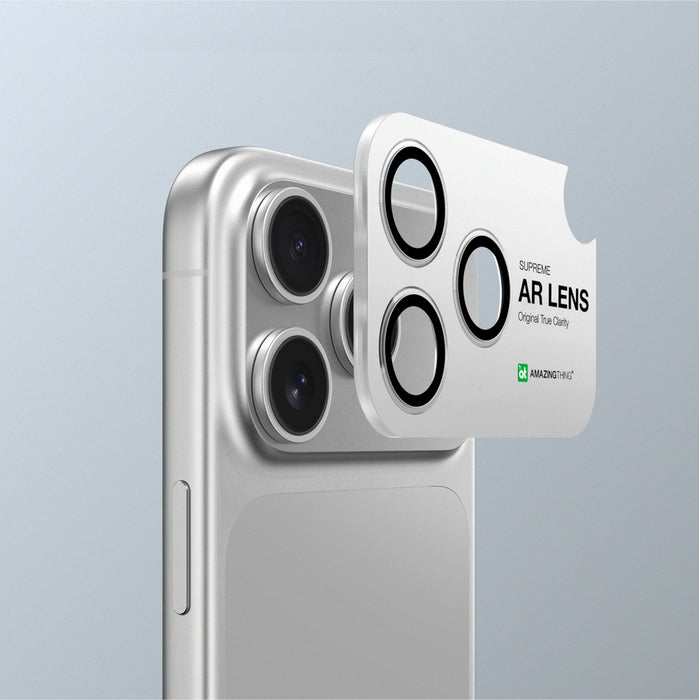 AmazingThing Lens Glass for iPhone 17 Pro / Pro Max with Black Aluminum Frame