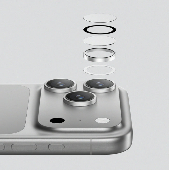 AmazingThing Sapphire Camera Glass for iPhone 17 Pro / Pro Max - with Clear Frame