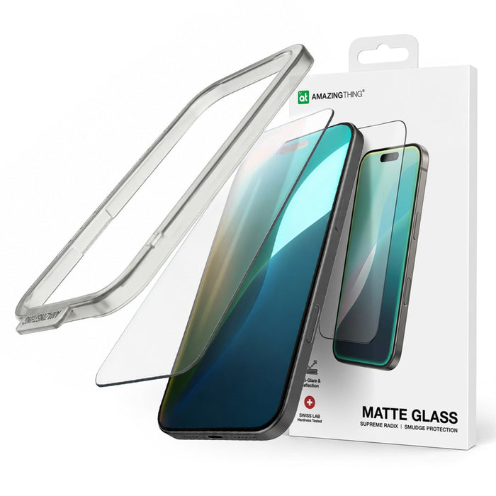 AmazingThing Titan Matte FusionFilter 7 Tempered Glass Screen Protector for iPhone 17 Pro Max