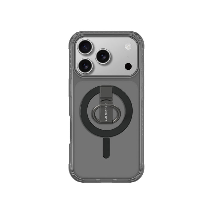 AmazingThing Titan Pro Grip Ring Set Case for iPhone 17 Pro Compatible with MagSafe - Black