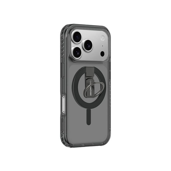 AmazingThing Titan Pro Grip Ring Set Case for iPhone 17 Pro Compatible with MagSafe - Black