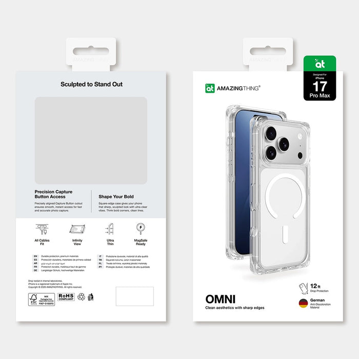 AmazingThing Omni Case for iPhone 17 Pro MagSafe Compatible - Transparent