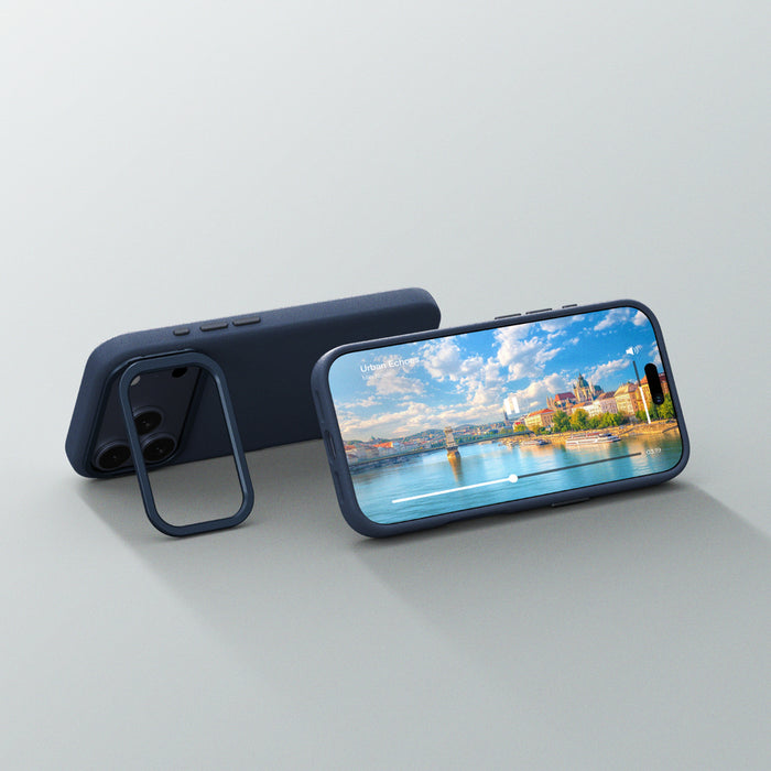 AmazingThing Glamour iPhone 17 Pro Max Case with Stand, MagSafe Compatible - Blue