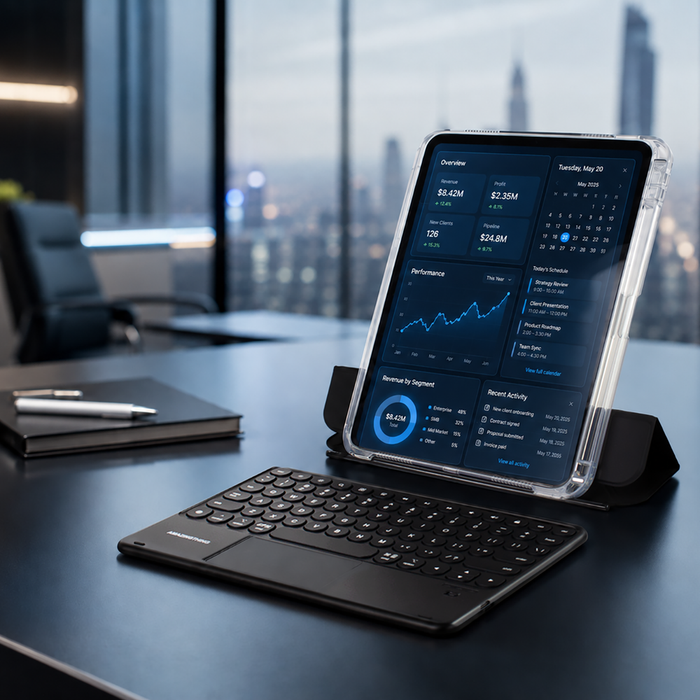 AmazingThing Minimal Case Keylite Combo Keyboard Case for iPad Air 13" M2/M3/M4 (2024/2025/2026) - Black