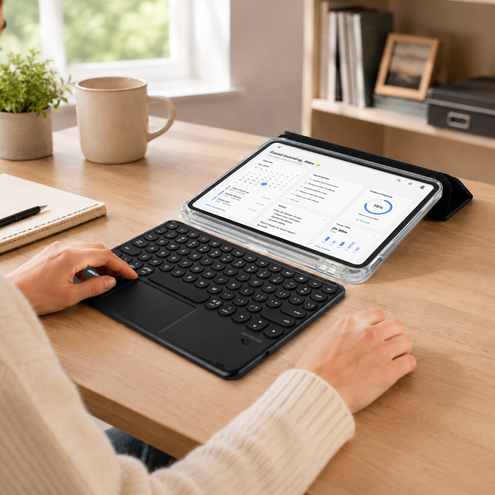 AmazingThing Minimal Case Keylite Combo Keyboard Case for iPad 11" 2022/2025 - Black