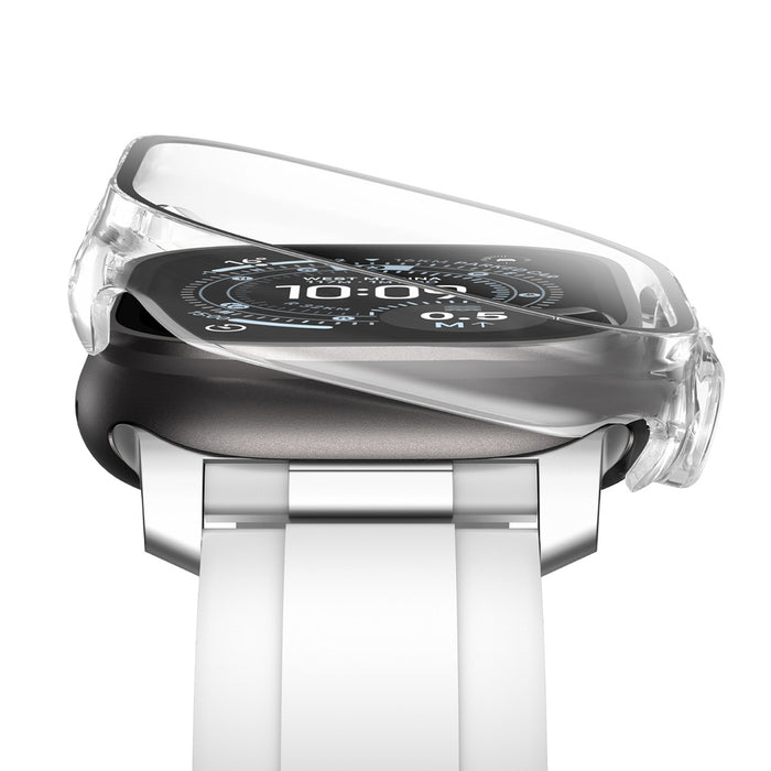 AmazingThing Radix Glass Screen Protector with Case for Apple Watch UItra 3 49mm - Clear