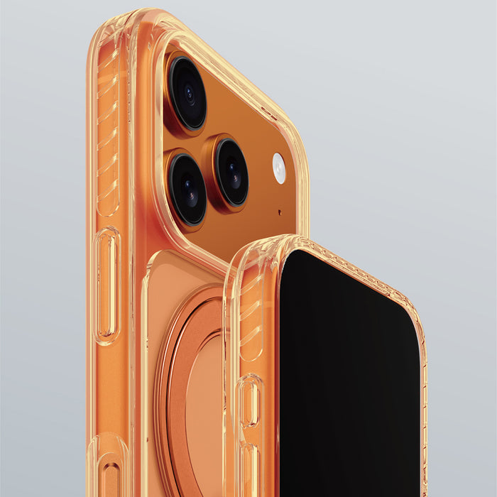AmazingThing Titan Pro Spin case for iPhone 17 Pro Max compatible with MagSafe - orange