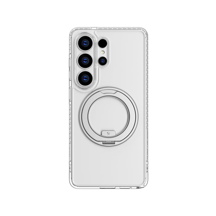 AmazingThing Titan Pro MagSpin Drop Proof Case for Samsung S26 Ultra Compatible with MagSafe - Clear