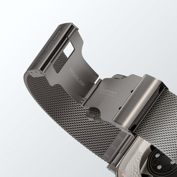AmazingThing Titan Premium Metal Band for AppleWatch 38/40/41/42/44/45/46/49 mm - Silver