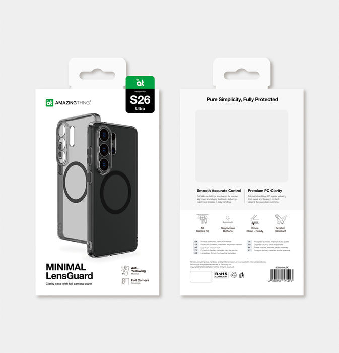 AmazingThing Minimal Mag Lens Case for Samsung Galaxy S26 Ultra - Black