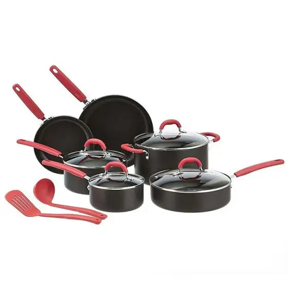 Amazon Basics 12 Piece Cookware Set B07Y59H2QX - Домакински съдове<<<Уреди за кухня<<<Малки електроуреди<<<TechnoMix