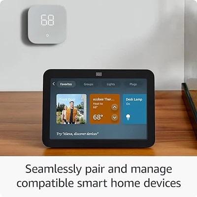 Amazon Echo Show 8 (Gen 3) Smart Speaker, Touch Screen, Voice Assistant, Black