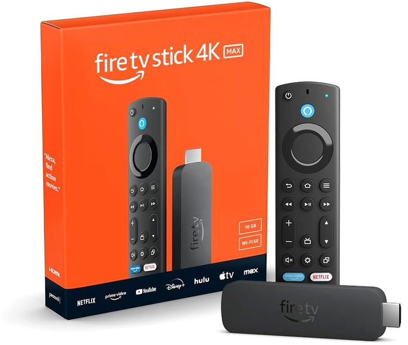 Multimedia player AMAZON Fire TV Stick Max Gen2, Wi-Fi 6, Alexa, Black