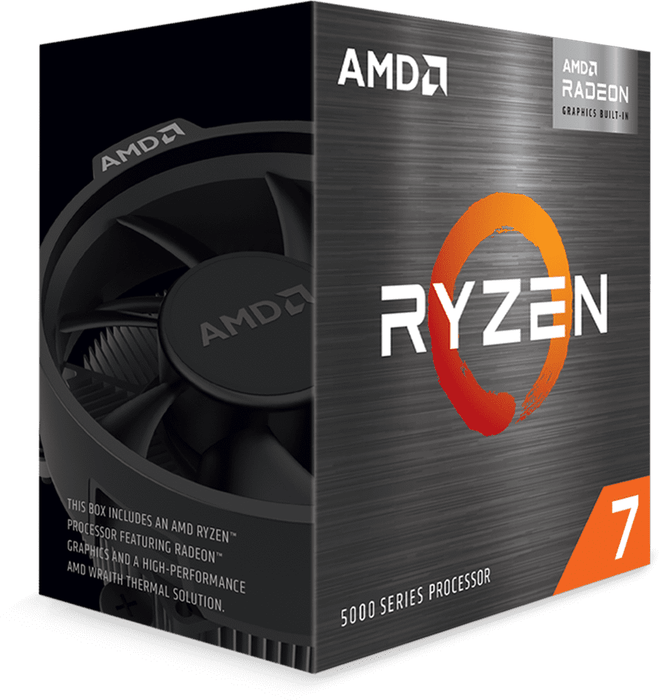 Processor AMD RYZEN 7 5700G, 3.8GHz (Up to 4.6GHz) 20MB Cache, 65W, AM4, BOX