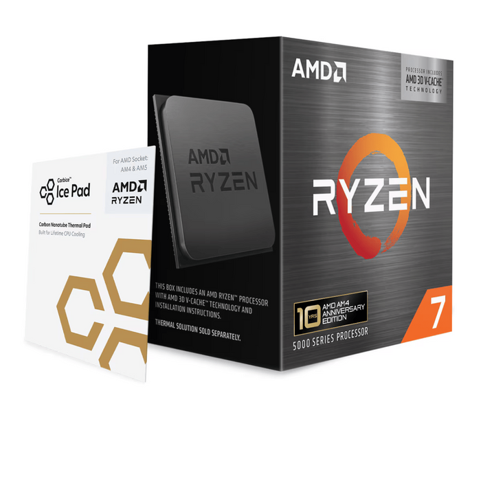 Processor AMD Ryzen 7 5800X3D, 8 Cores, 3.4GHz (Up to 4.5GHz), 96MB, 105W, AM4 + Carbice Ice Pad