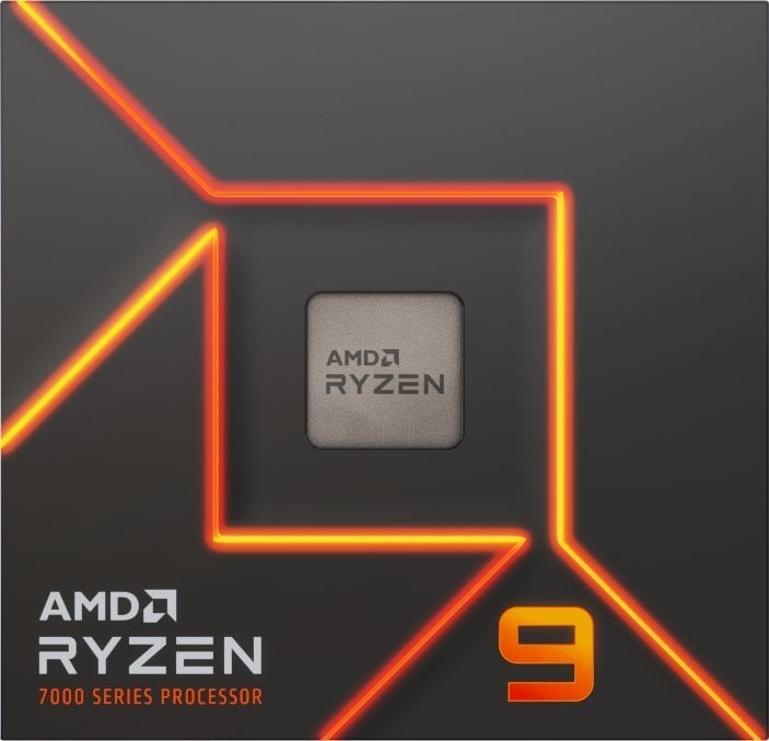 Processor AMD RYZEN 9 7900X, 12-Core, 4.7 GHz, 64MB, 170W, AM5, BOX, No Cooler