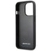 AMG AMHCP14LDOLBK iPhone 14 Pro 6.1 ’black / black hardcase Leather Hot Stamped - Cell phone cases